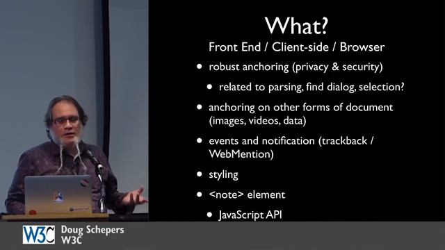 Web Annotations and Elephants ~ Doug Schepers @ W3C Web Annotations Workshop смотреть онлайн