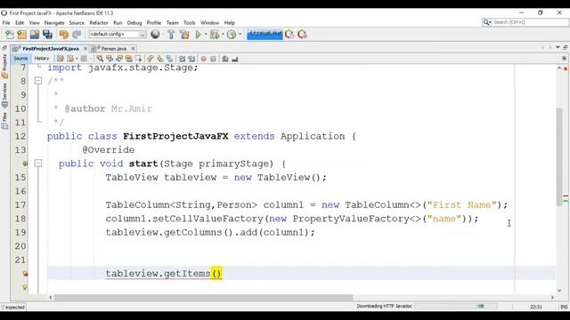 JavaFX Tutorial 20 - TableView JavaFX смотреть онлайн