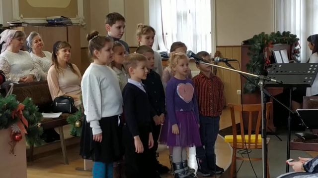 Рождество 7.01.2022 г.Церковь ЕХБ Пос.Высокий Христианские песни смотреть онлайн