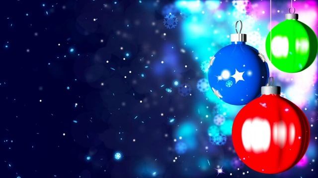 A two-hour winter abstract screensaver with falling snow and multi-colored Christmas balls. смотреть онлайн