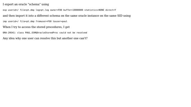 DevOps & SysAdmins: Importing oracle dump file, getting error on stored procedures (2 Solutions!!) смотреть онлайн