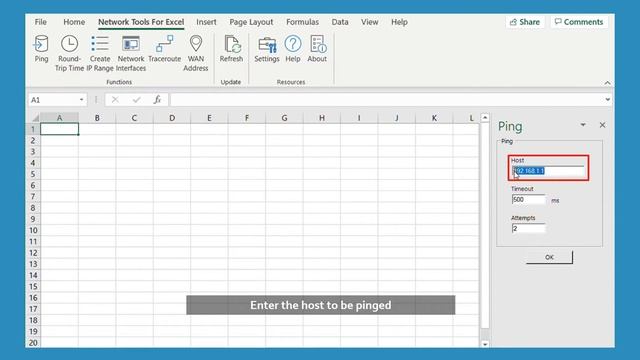 Network Tools For Excel - Ping смотреть онлайн