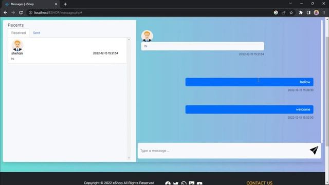 Design a responsive message page using HTML, CSS, JavaScript and Bootstrap | video 37 смотреть онлайн