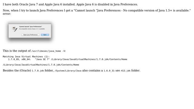 Apple: Can't open Java Preferences with Oracle Java 7 installed (3 Solutions!!) смотреть онлайн