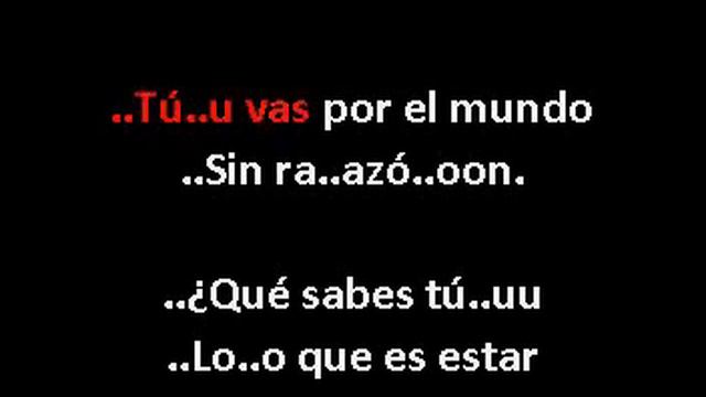 QUE SABES TU MONCHO KARAOKE DEMO FURIA KARAOKE смотреть онлайн