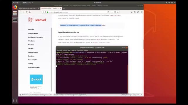 03 Ubuntu - Instalación Curl, Composer y Creación de proyecto Laravel смотреть онлайн