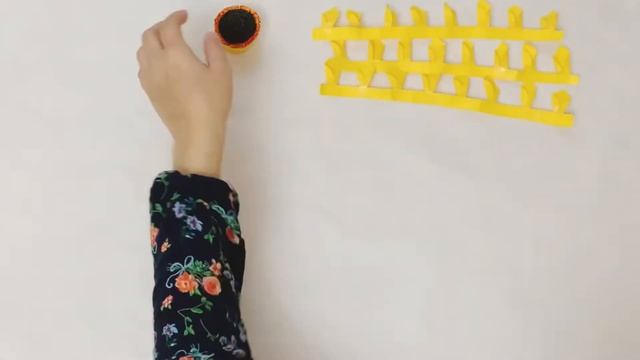 Настенное пано из цветной бумаги ?. Своими руками. Подсолнух. смотреть онлайн