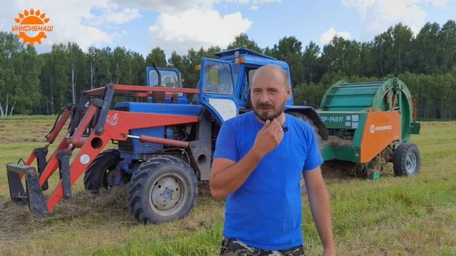 Сенокос 2021 на ферме Сливочное лето с техникой УНИСИБМАШ