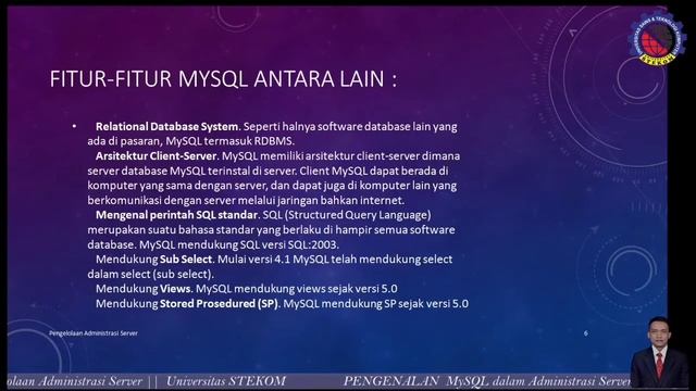 Pengenalan MySQL (3) || Pengelolaan Administrasi Server || Universitas STEKOM смотреть онлайн