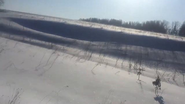 Зимний овраг, прогулка на снегоходе смотреть онлайн