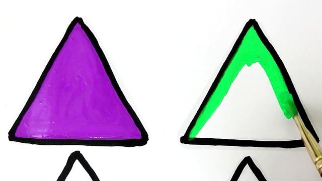 HOW TO DRAW A TRIANGLE FOR KIDS | EASY DRAWING TRIANGLE FOR KIDS | DRAWING SHAPES FOR BEGINNERS смотреть онлайн