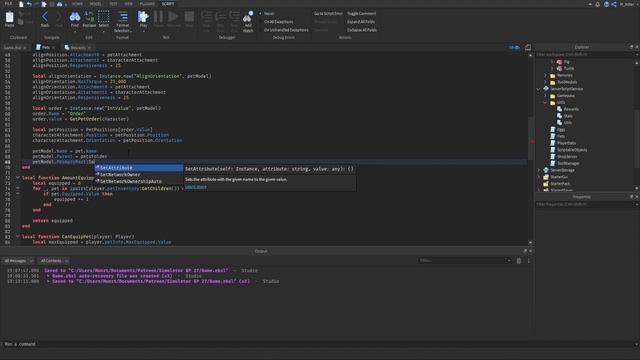 Scripting the Pet Follow System! Roblox Studio Simulator Guide Episode 28 смотреть онлайн