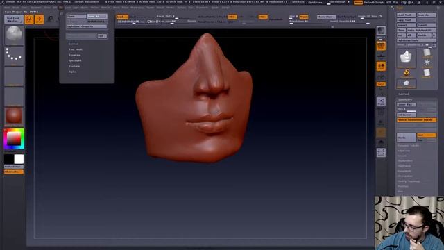 ZBrush. Изучаем строение губ и пробуем моделить. Никто не говорил, что будет легко. смотреть онлайн