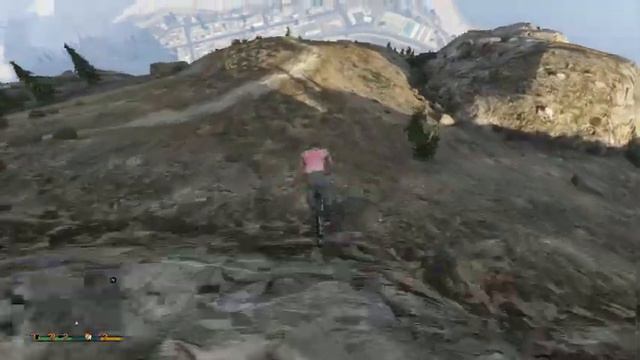 ЧТО БУДЕТ ЕСЛИ В ГТА 5 СПРЫГНУТЬ НА BMX С ГОРЫ ЧИЛЛИАД?????????!!!!!!!!!!!!!!! смотреть онлайн