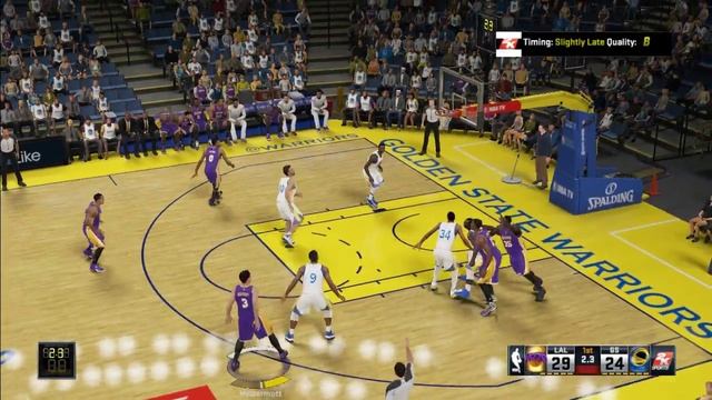 NBA 2k15 Сезон за Лейкерс - Голден Стейт, последний матч в регулярке смотреть онлайн