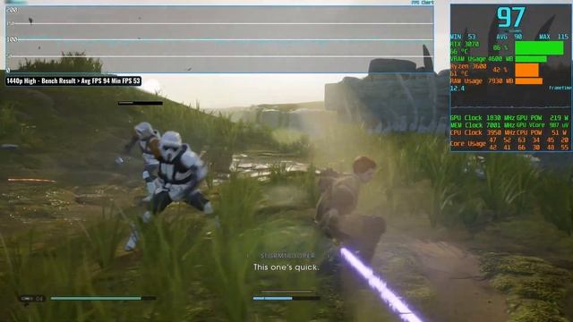 Star Wars Jedi: Fallen Order - RTX 3070 - Ryzen 5 3600 - Benchmark - 1440p смотреть онлайн