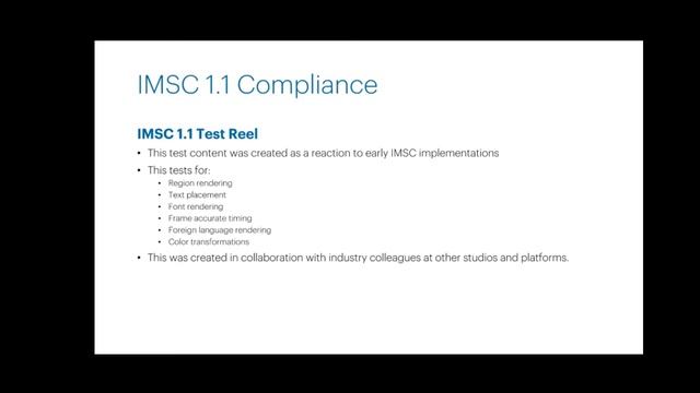 IMSC 1.1 - End-to-End Worldwide Subtitles and Captions смотреть онлайн