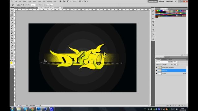 Photoshop cs5 / Cinema 4d - Graffiti speed art #3 смотреть онлайн