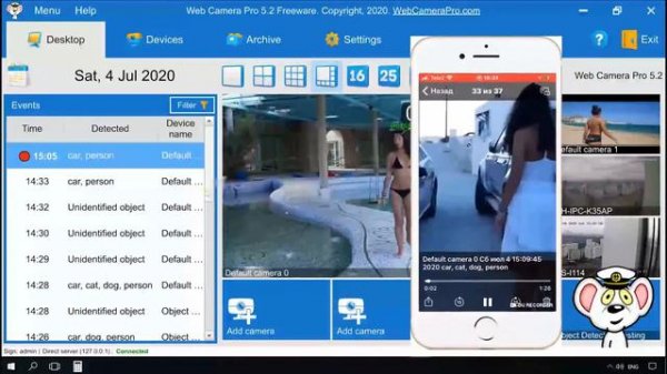 Web Camera Pro: How to use telegram messenger for CCTV video surveillance?