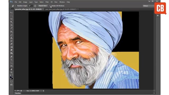 Photoshop: How to use the Rotate View Tool смотреть онлайн