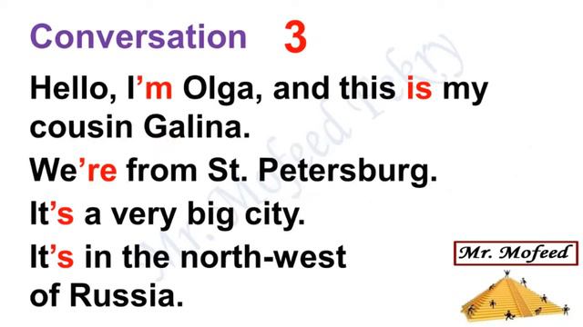 😀English conversations to practice grammar👍No. 1 Be in the present simple👍Listen and Repeat😀 смотреть онлайн