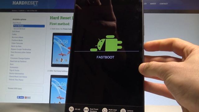 How to Enter Fastboot Mode on LENOVO Tab 4 - Exit Fastboot |HardReset.Info смотреть онлайн