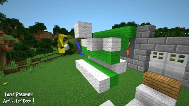Lever Passcode Activated Door! - Minecraft Tutorial смотреть онлайн