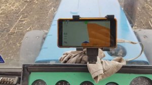 Агронавигатор GPS к телефону / Вождение трактора без маркеров и маяков
