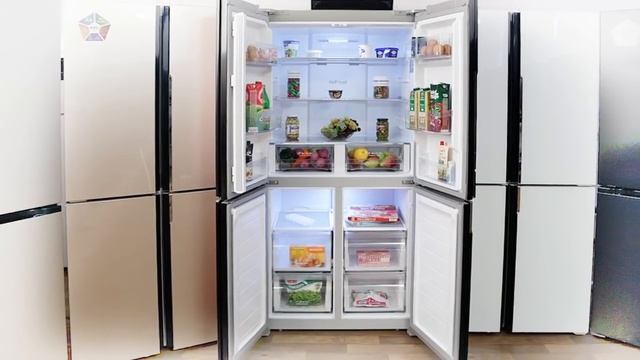 Обзор 4-х дверных холодильников HIBERG RFQ 490DXNF смотреть онлайн