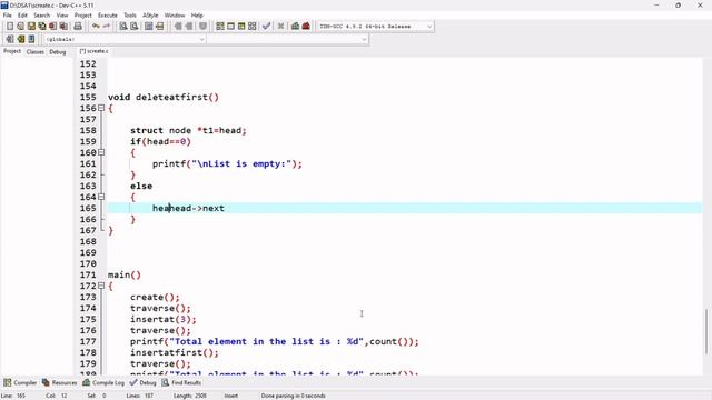 DS-8 | How to delete a first node in the singly linked list ? @vidyanshuvlog6873 смотреть онлайн