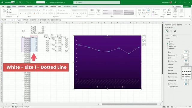 STEP by STEP Ultimate Weight Loss Tracking Excel Tutorial with Dynamic Target Colors | Free templat смотреть онлайн