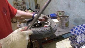 разбортируем колесо скутера сами