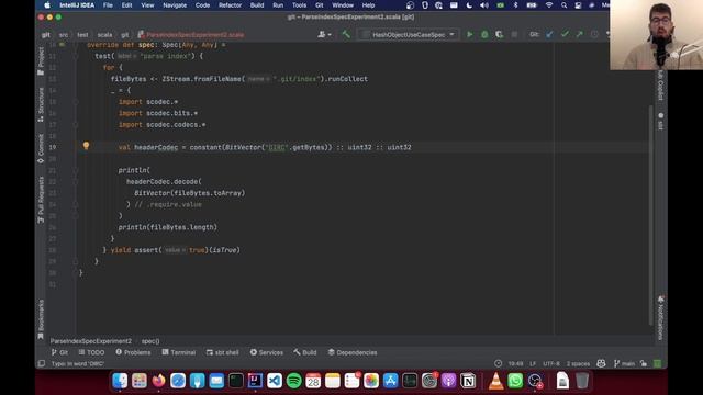 Git from scratch #12 - Exploring git index binary format with #scodec #scala3 смотреть онлайн