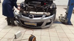 Улучшение света на автомобиле Мазда СХ 7. Improving the light on the Mazda CX 7 car