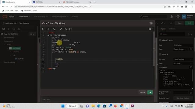APEX_ITEM : TEXTAREA смотреть онлайн