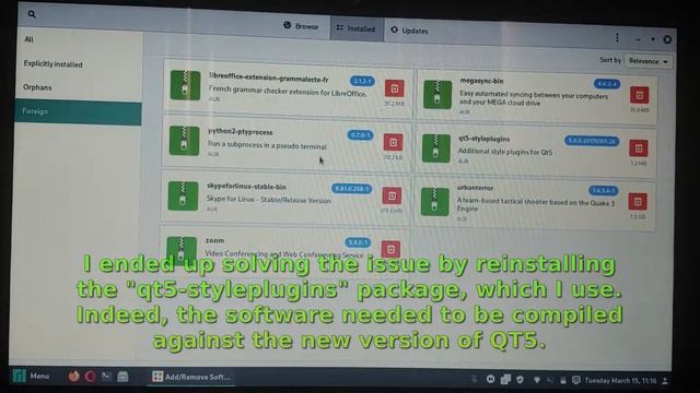 Fixing "Cannot mix incompatible Qt library" error on my Manjaro system смотреть онлайн