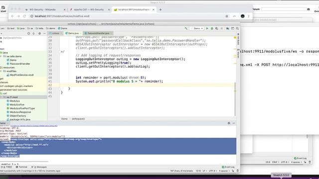 Apache CXF SOAP OASIS WS-Security client demo смотреть онлайн