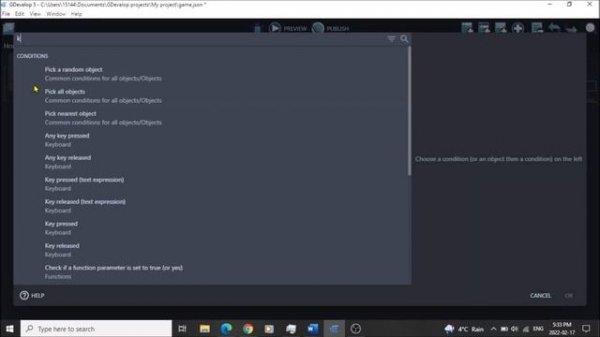 Как Управлять Камерой в GDevelop?
