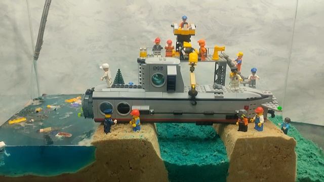 Dam Breach Experiment - Lego Flood Survive Submarine Dam Break and Flood смотреть онлайн