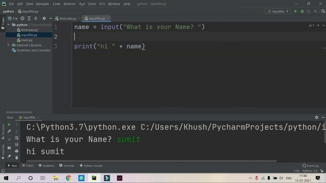 Understanding use of Input Statement | Python Tutorials for Beginners in English | Part-4 | #Python смотреть онлайн