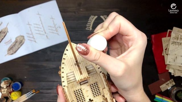 Сборка Корабля Ламар версия 2.0 от Lemmo - деревянный конструктор, сборная модель, 3D пазл смотреть онлайн