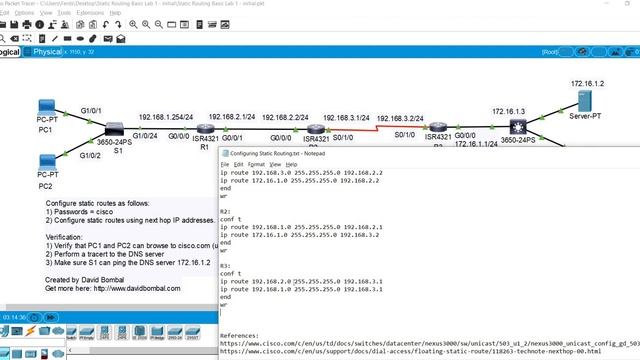 Configuring Static Routes | Part 1 | CCNA Topic смотреть онлайн
