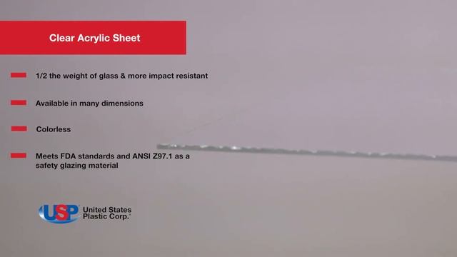 CLEAR ACRYLIC SHEET | U.S. Plastic Corporation® смотреть онлайн