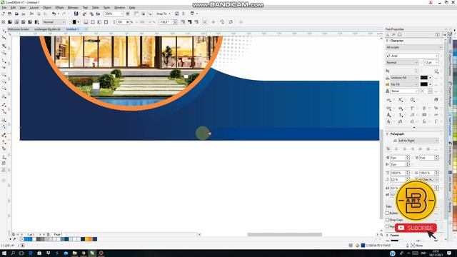 TECHNIQUE MAKING BANNER EASY AND ELEGANT OF CORELDRAW | BANNER | B-CORELDRAW DESAIN смотреть онлайн