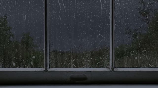 Window Rain - Heavy Rain and Thunder with Green Noise - 1 hour Rain Sounds for Sleep - Relaxing Rai смотреть онлайн