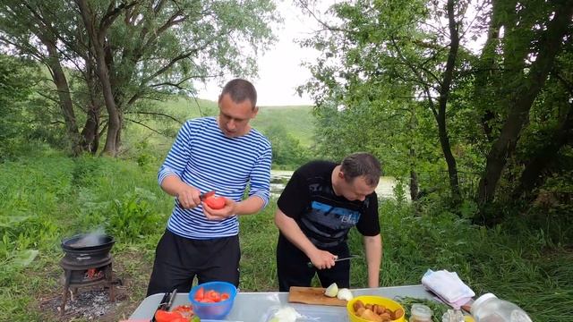 Охота на зайца зимой, а Казан кебаб из зайца летом. Готовим на природе. смотреть онлайн