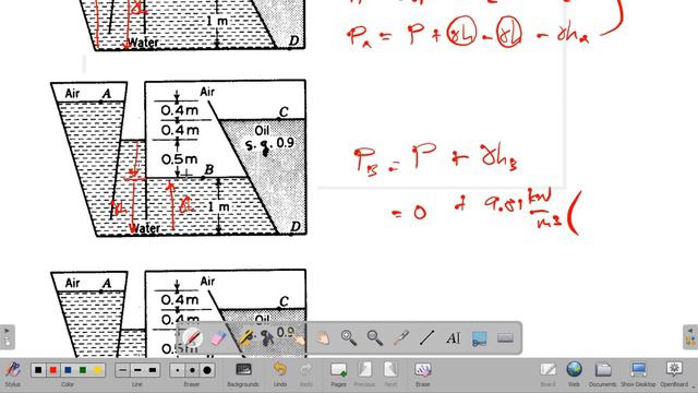 find pressure at A, B, C, and D | hydrostatic pressure| sample problem смотреть онлайн
