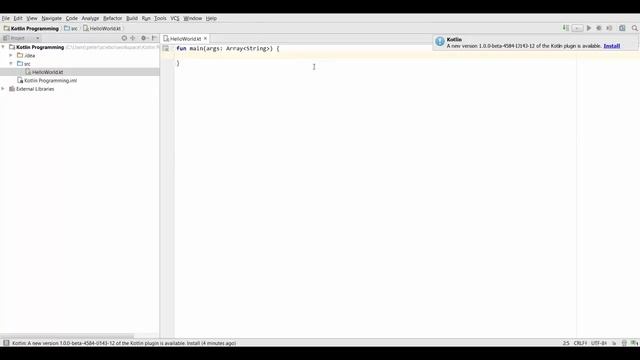 Kotlin Tutorial #10 Your First Stand Alone Application смотреть онлайн