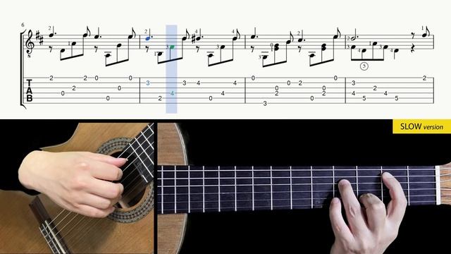 Sor Etude No.17, Op.35 (Segovia No.6) - Guitar Lesson + TAB смотреть онлайн