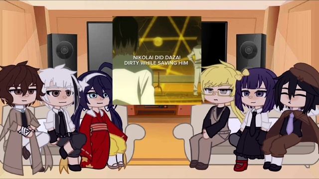 [BSD react] Bungou stray dogs react to Dazai Osamu//Soukoku//Gacha Club смотреть онлайн